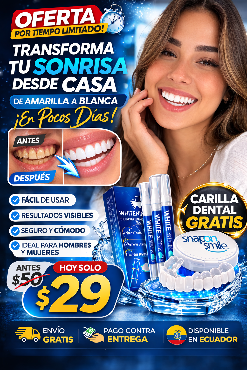 Pearl White Pen Pack X3 + Regalo