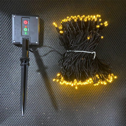 Guirnalda Solar Decorativa 25 m – Luz Ámbar